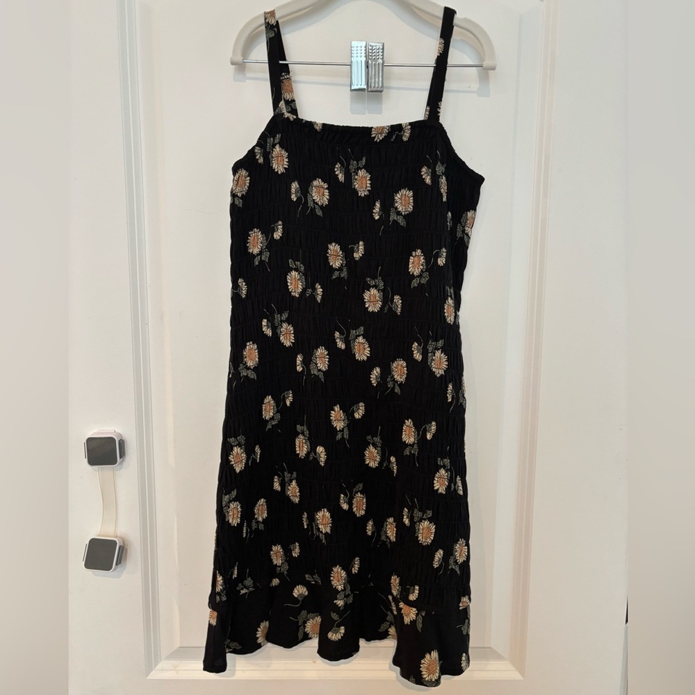 ABERCROMBIE KIDS GIRLS SUNFLOWER FLORAL PRINT DRESS SIZE 11/12